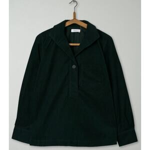 TOAST 6 Green Corduroy Reworn Needlecord Top